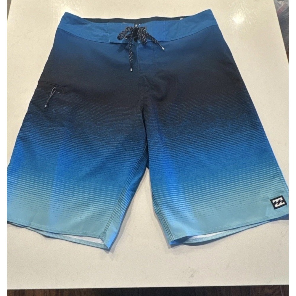 Billabong Board Shorts Mens Size 28‎ Recycler Fluid Airlite Striped Swim Trunks
